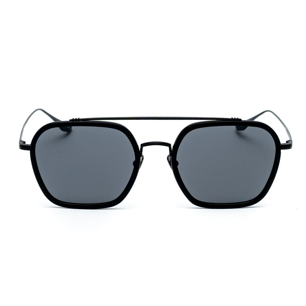Belstaff Black Titanium Sunglasses – Chic Square Frame with Grey Lenses, 52mm