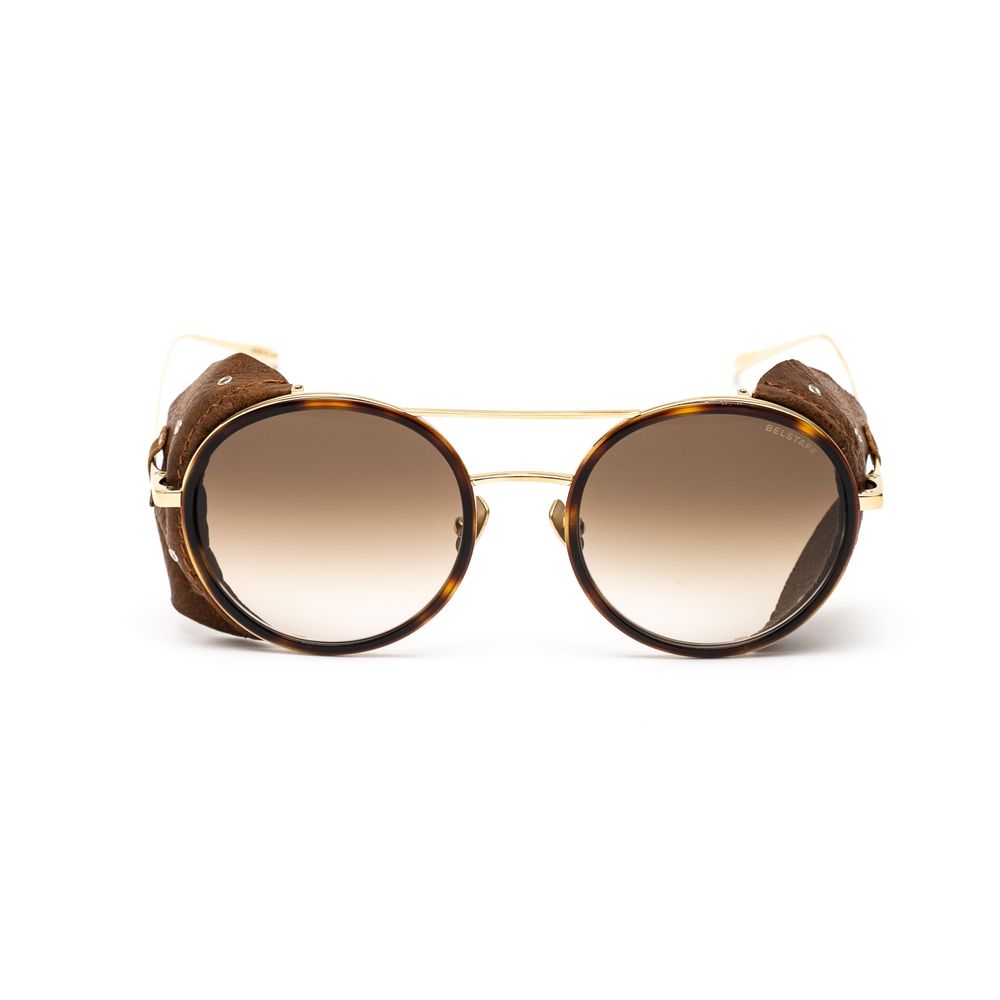 Belstaff Women's Sunglasses – Gold Titanium Frame with Brown Lenses, 53mm