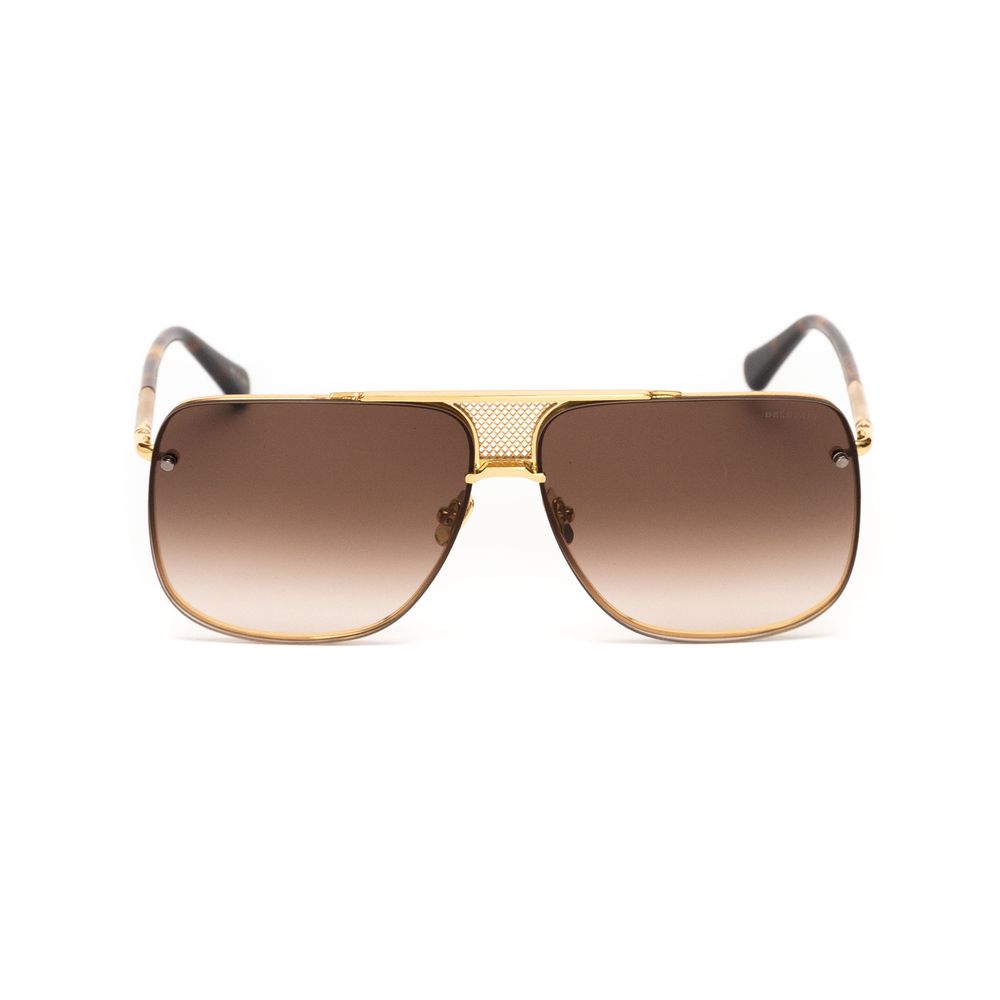 Belstaff Gold Titanium Sunglasses – Luxe Handcrafted Frame with Japanese Lenses, 63mm