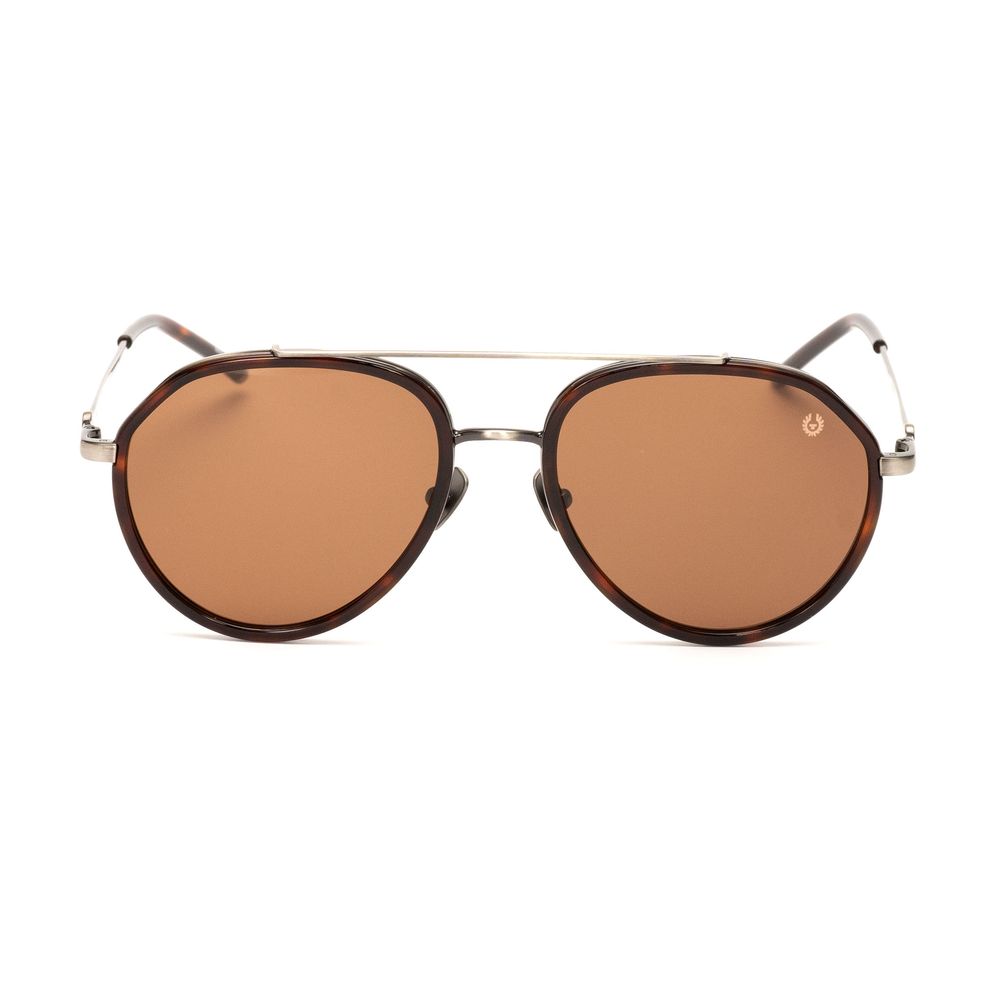Belstaff Brown Titanium Sunglasses – Handmade Designer Eyewear
