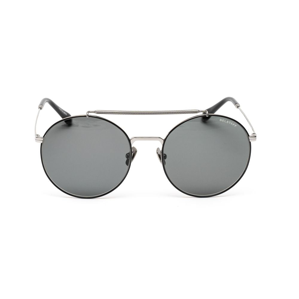 Belstaff Black Titanium Sunglasses – Handmade with Premium Materials, 54mm