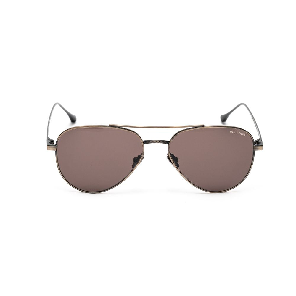 Belstaff Brown Stainless Steel Sunglasses – Unisex Trialmaster Frame
