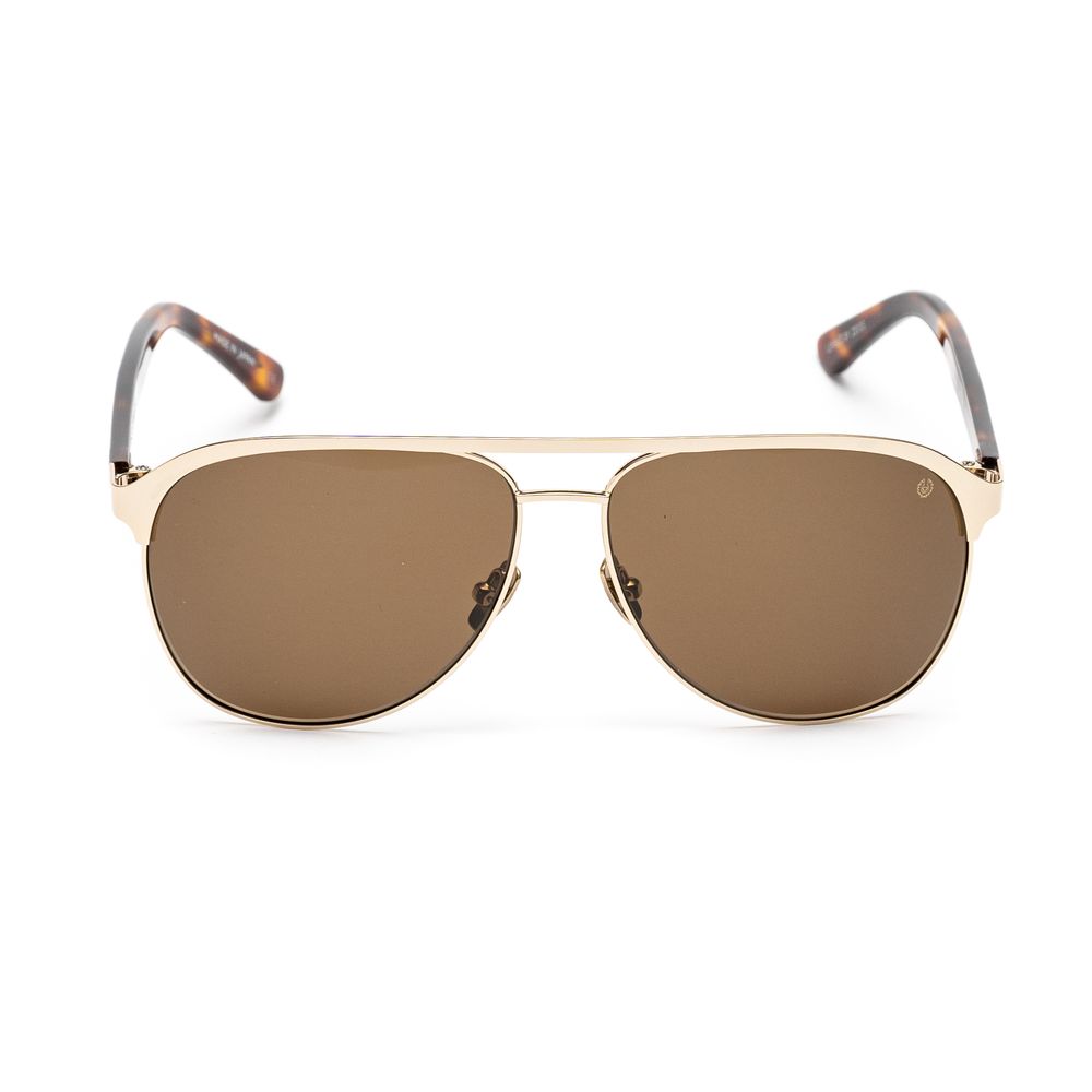 Belstaff Gold Acetate Sunglasses – Luxurious Handmade Eyewear, 60mm