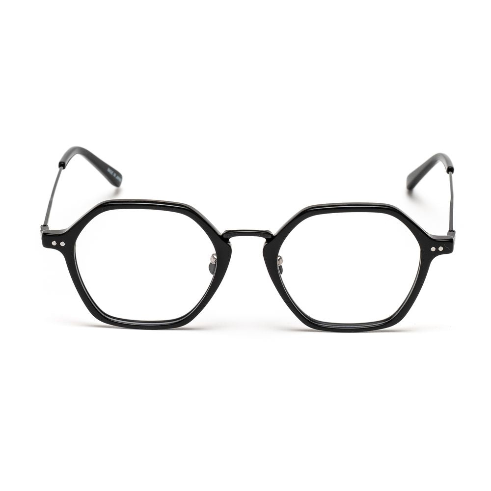 Belstaff Black Stainless Steel Demo Lens Optical Glasses