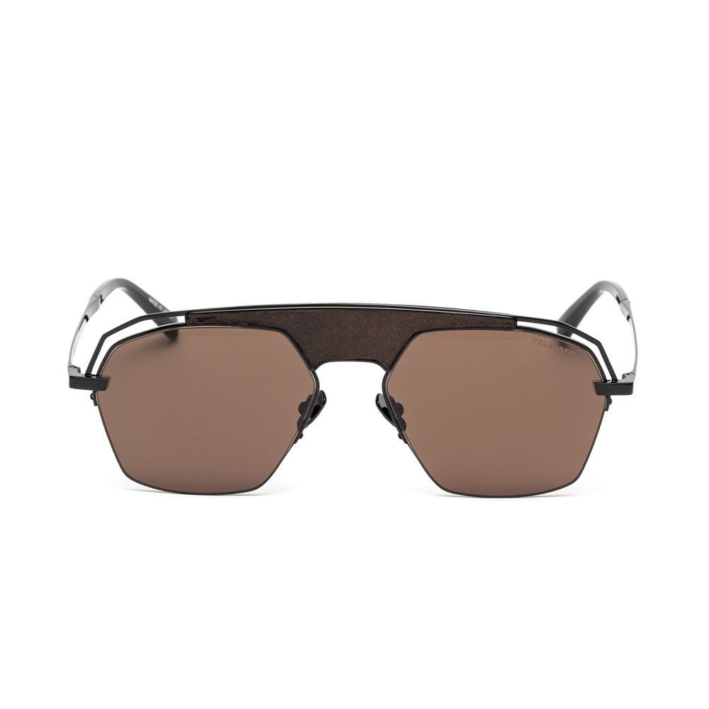 Belstaff Brown Titanium Sunglasses – Sleek Design with Premium Lenses, 57mm