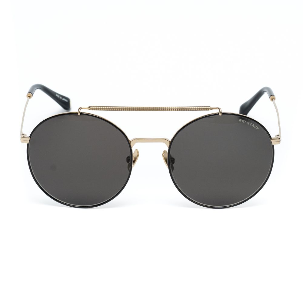 Belstaff Men's Black Titanium Sunglasses – Handcrafted Elegance