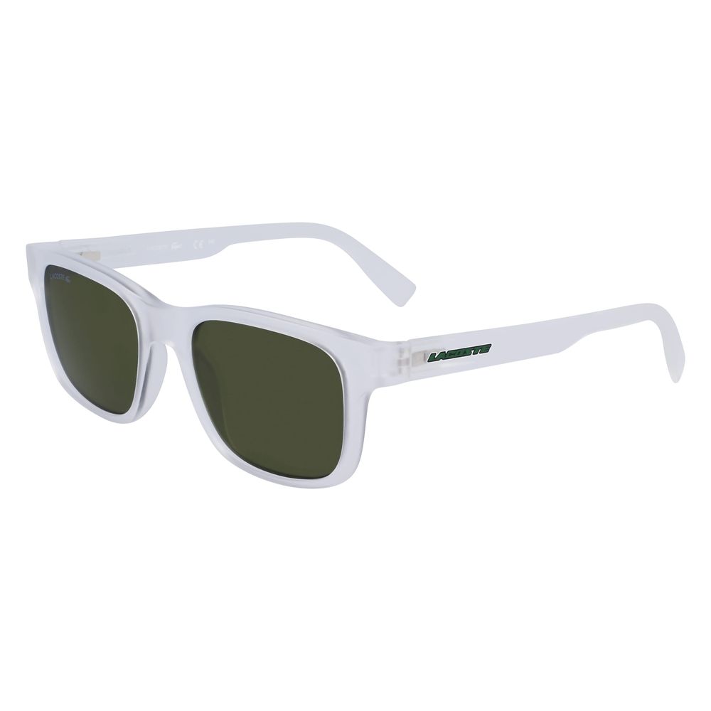 Lacoste Unisex Transparent Bio Injected Sunglasses – Clear, 50mm