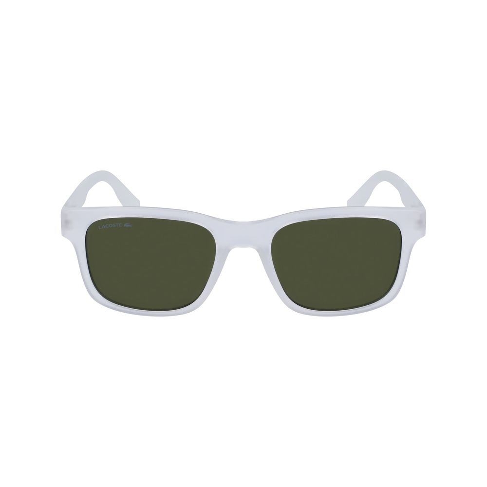 Lacoste Unisex Transparent Bio Injected Sunglasses – Clear, 50mm