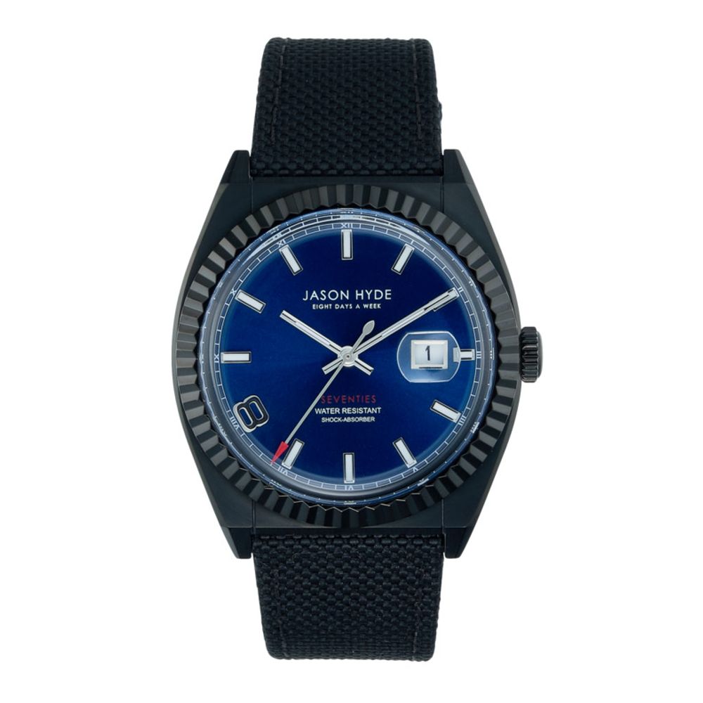 Jason Hyde Black Textile Watch for Men