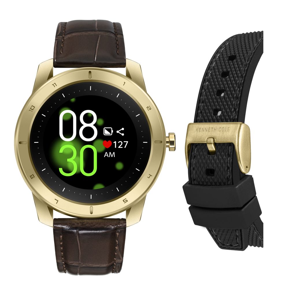 Kenneth Kole Black Silicone Watch for Men