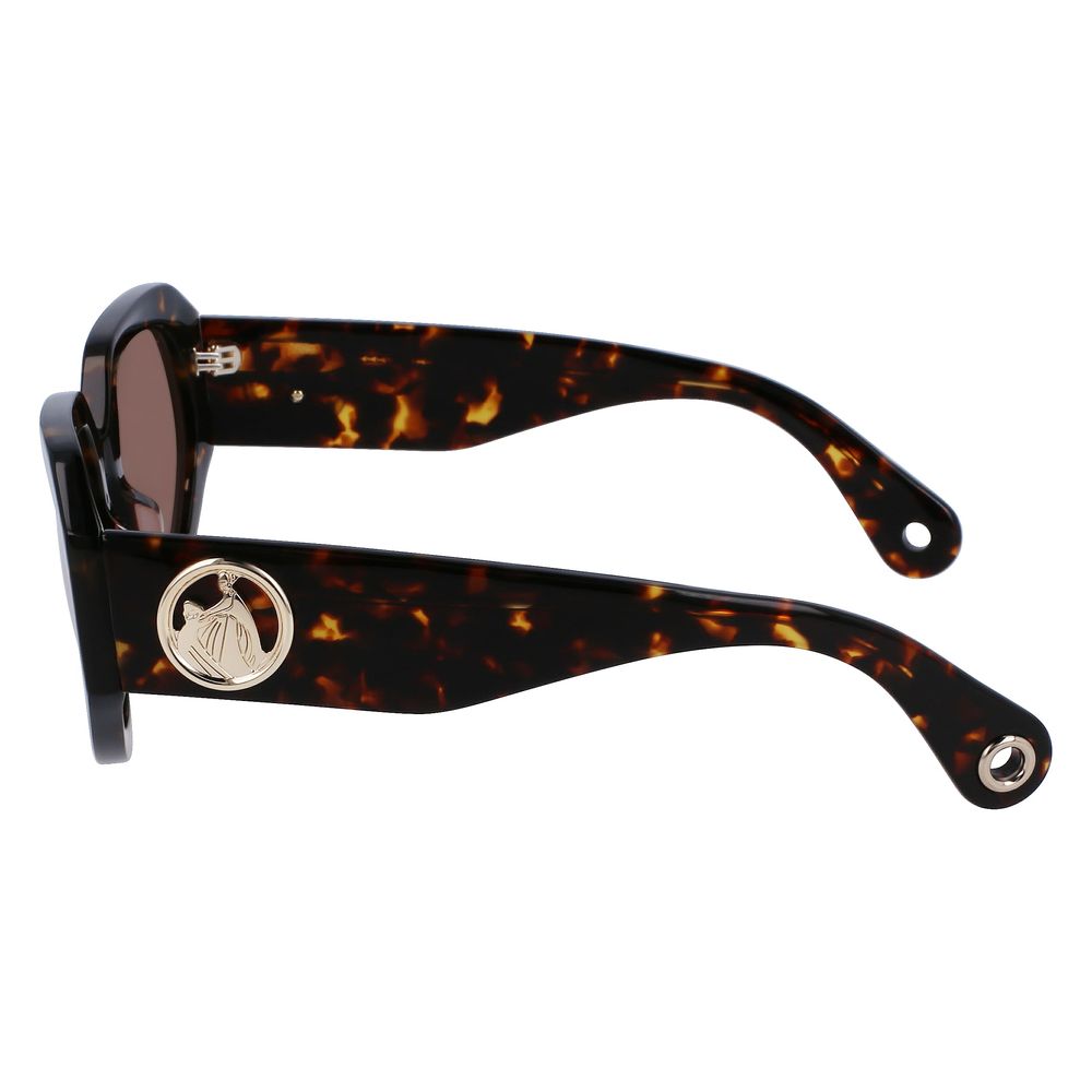 Lanvin Women’s Sunglasses – Brown Acetate with UV Protection, 53mm