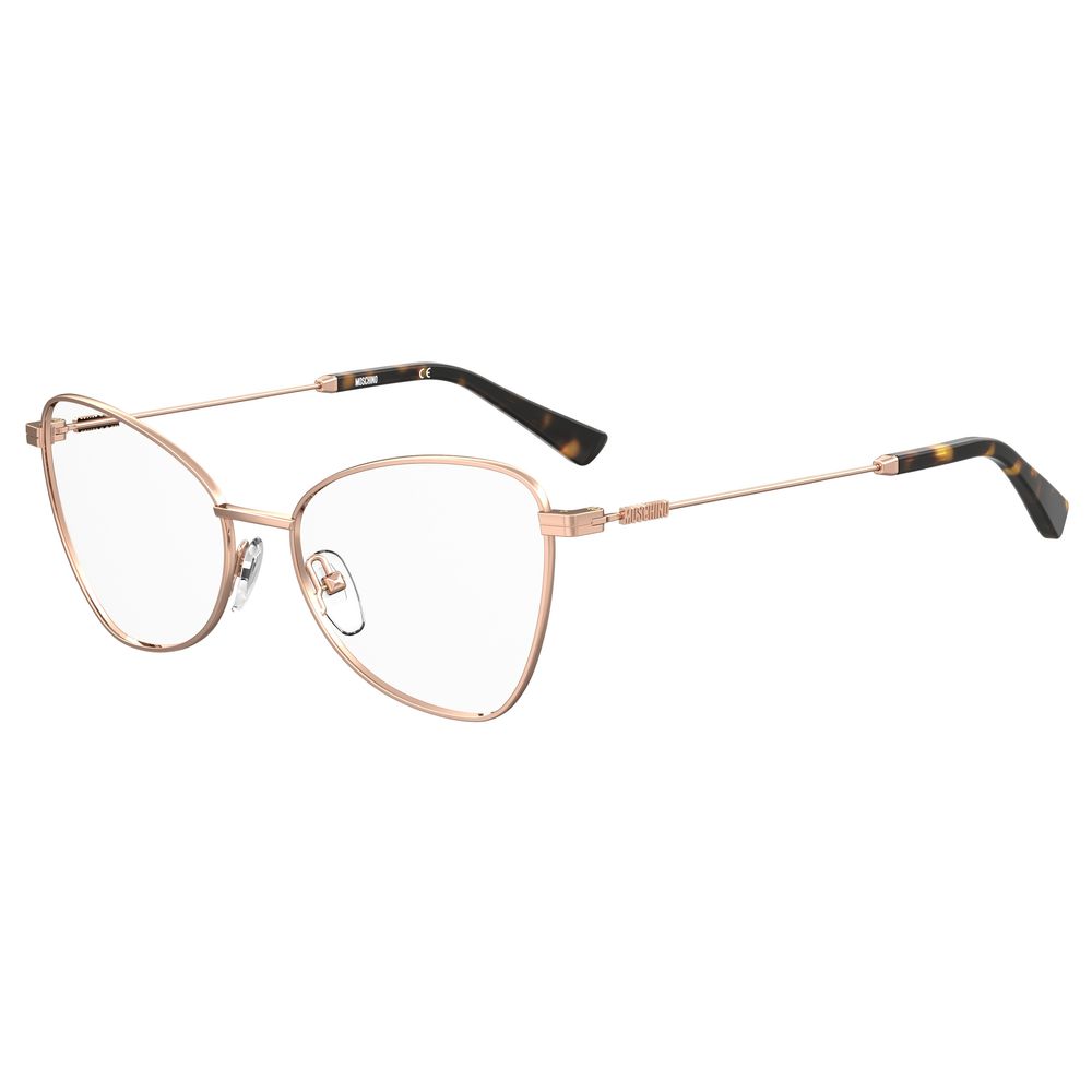 Moschino Gold Metal Frame Glasses
