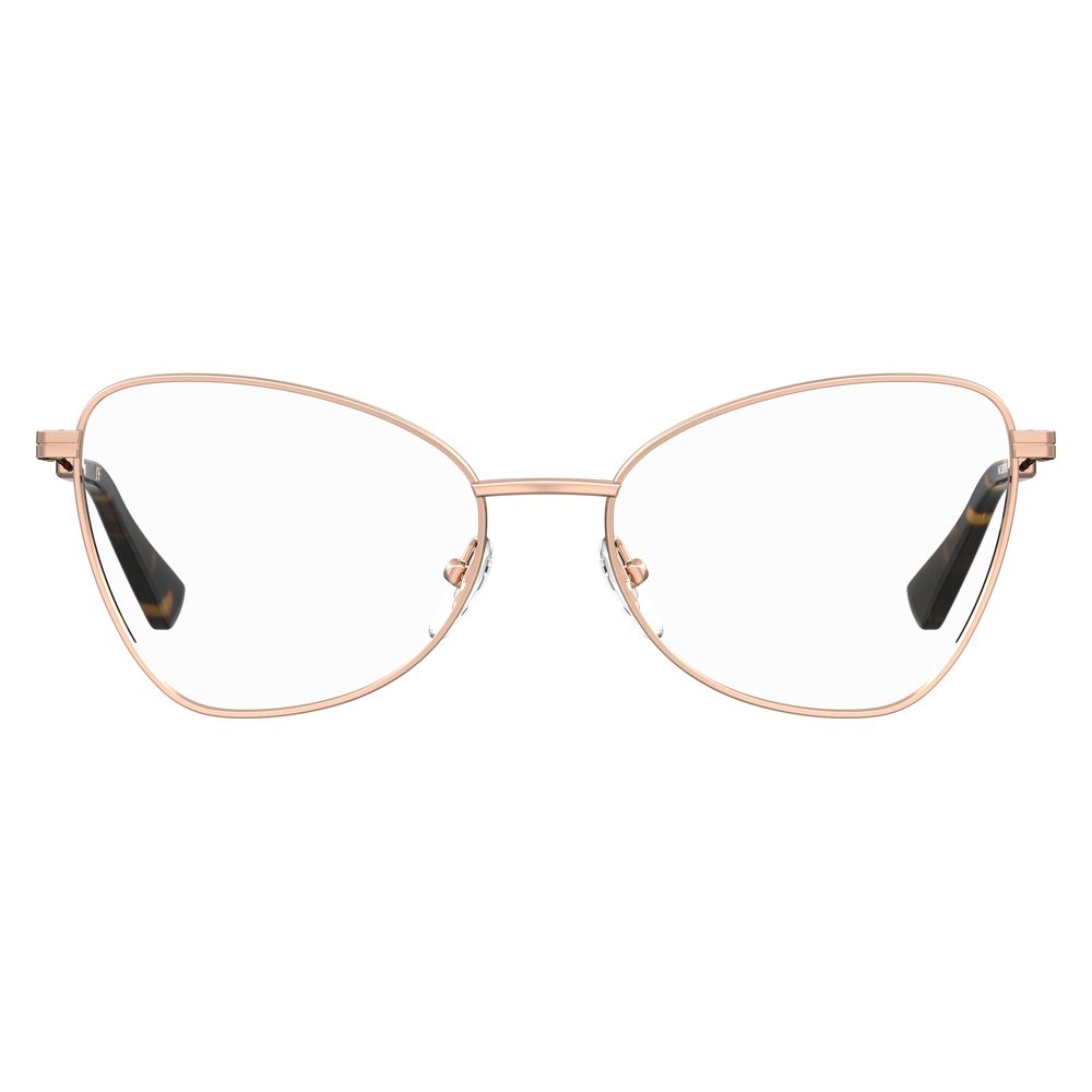 Moschino Gold Metal Frame Glasses