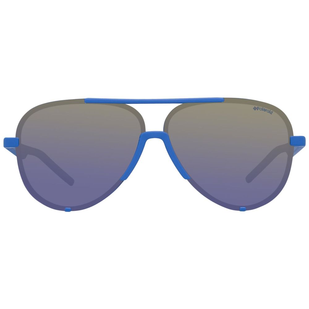 Polaroid Unisex Blue Plastic Sunglasses – Polarized, 60mm