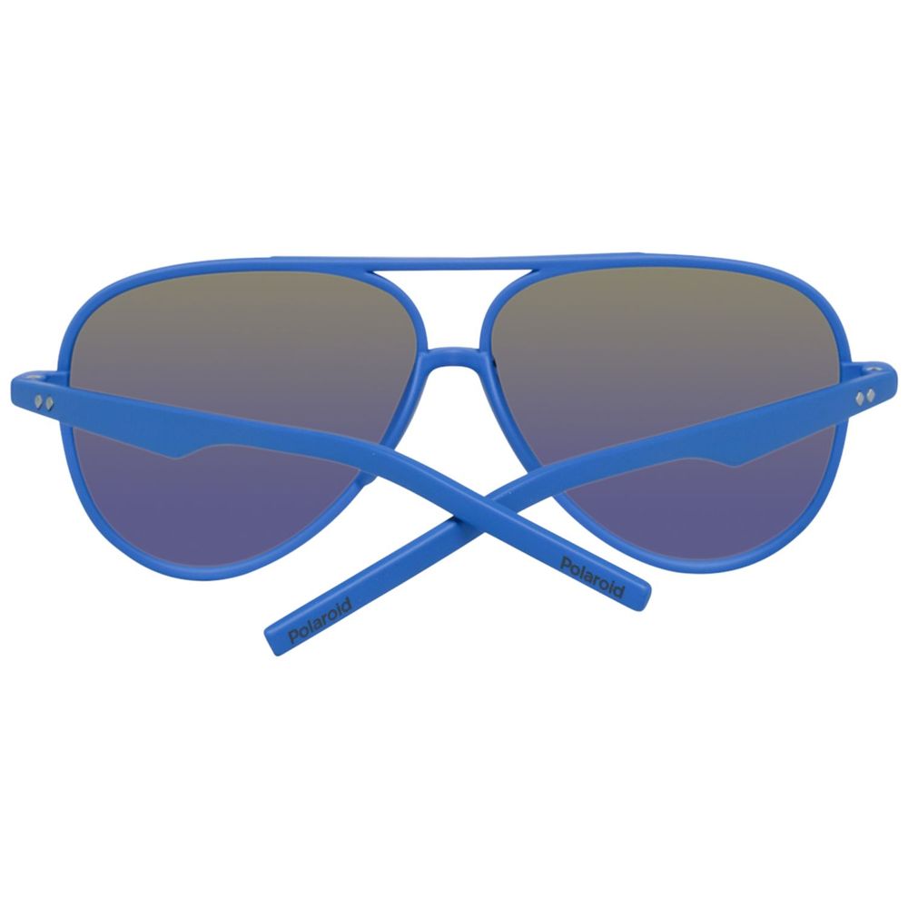 Polaroid Unisex Blue Plastic Sunglasses – Polarized, 60mm