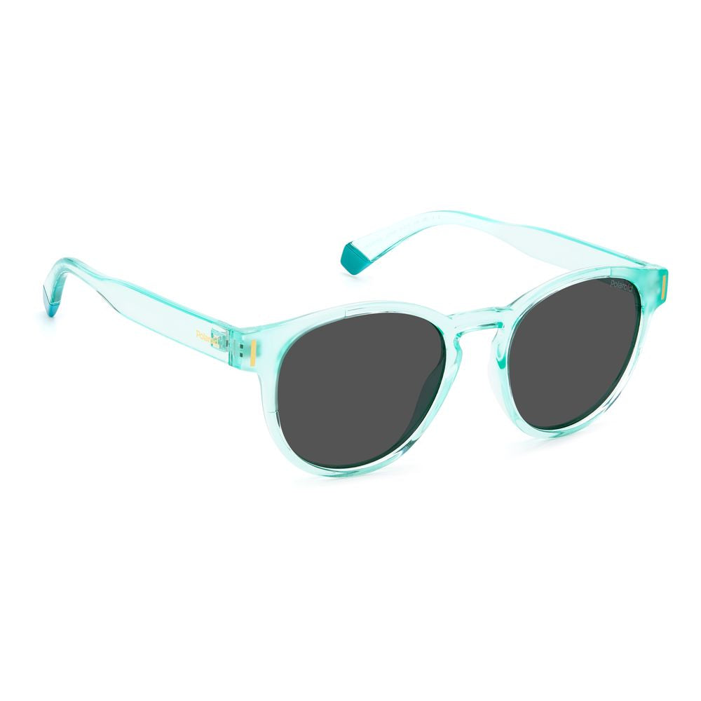Polaroid Unisex Sunglasses – Blue Pantos Frame with Polarized Lenses, 51mm