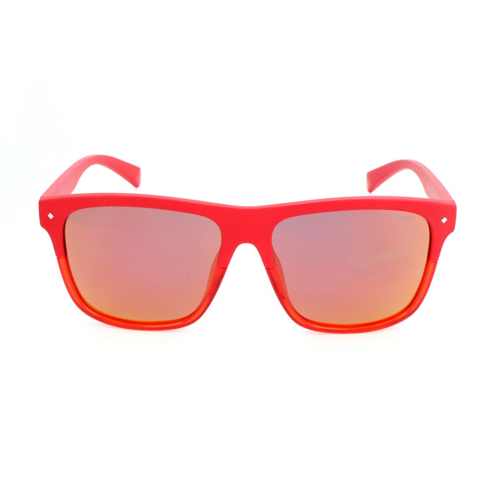 Polaroid Men's Sunglasses – Orange Resin Frame with UV Protection, 56mm