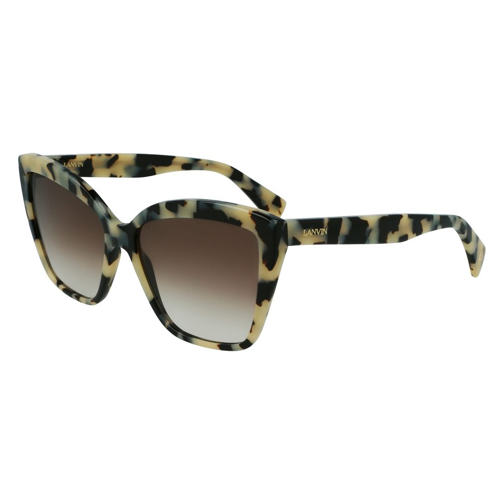 Lanvin Women’s Sunglasses – Grey Acetate Frame with Brown Lenses, 59mm