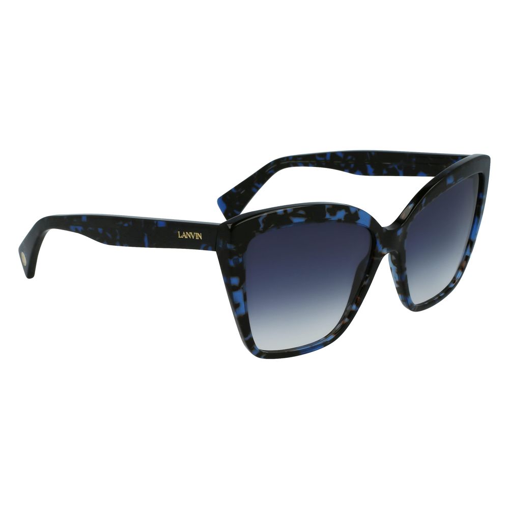 Lanvin Women’s Blue Acetate Sunglasses – Stylish Oversized Frame, 59mm