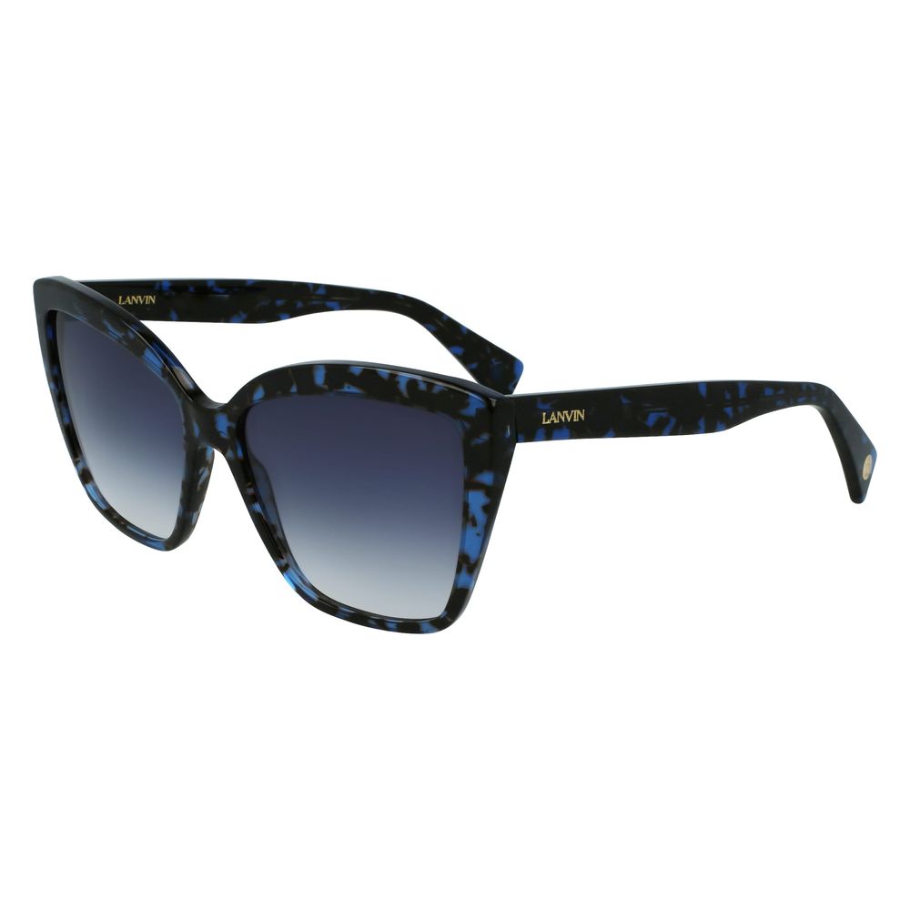 Lanvin Women’s Blue Acetate Sunglasses – Stylish Oversized Frame, 59mm