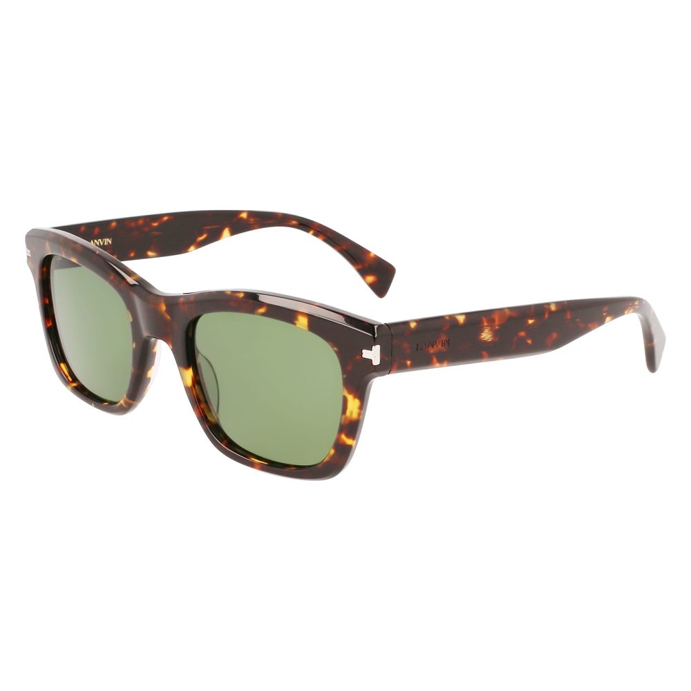 Lanvin Men’s Brown Acetate Sunglasses – Chic Retro Style, 52mm