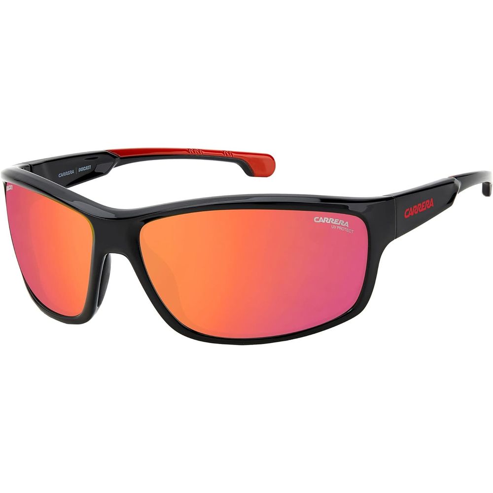 Carrera Red & Black Wrap Around Sports Sunglasses