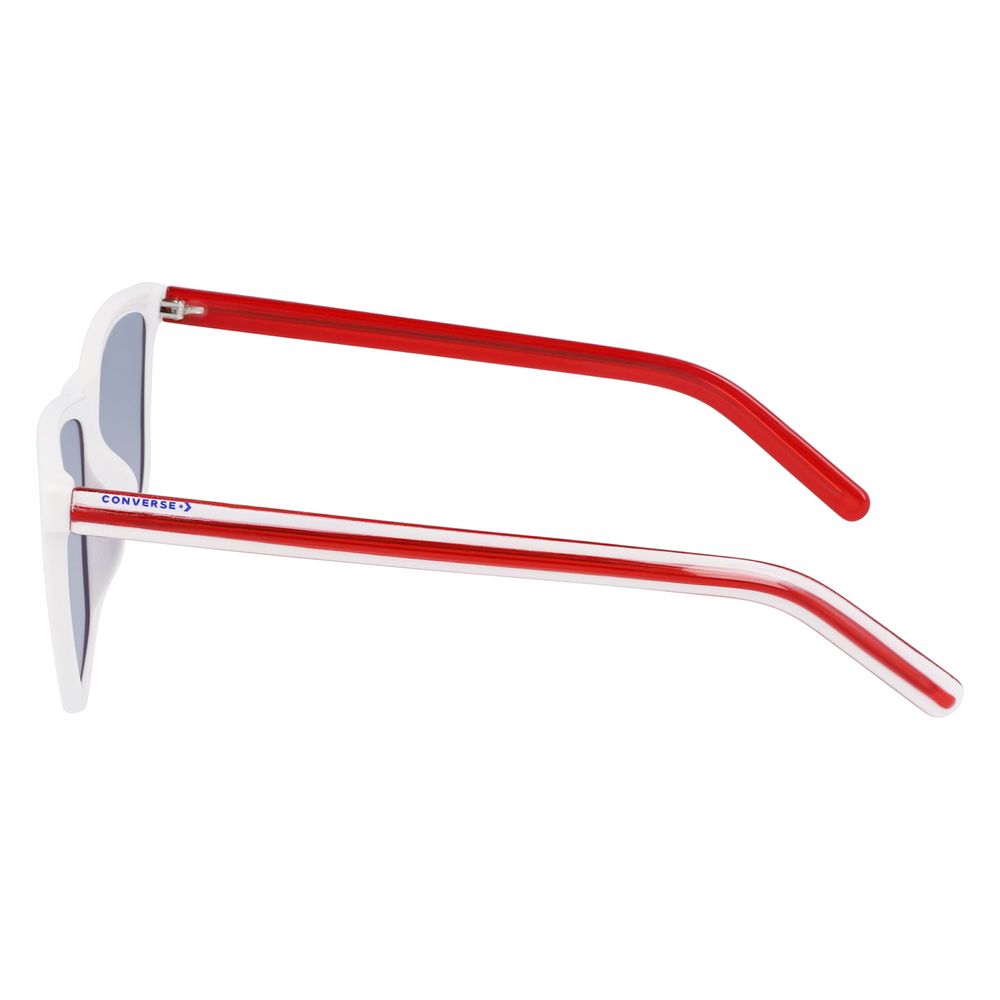 Converse White Injected Sunglasses – Stylish UV Protection with Blue Lenses, 56mm