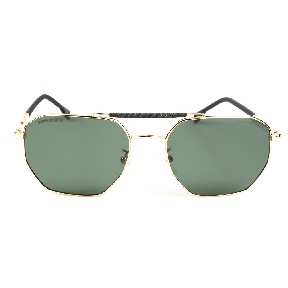 Converse Unisex Sunglasses – Pink Metal Frame with Green Lenses, 55mm