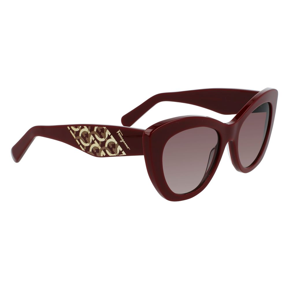 Salvatore Ferragamo Women's Bordeaux Acetate Sunglasses