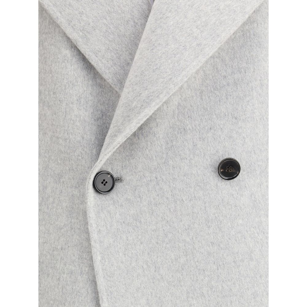 Aftercoat Double-breasted Long Coat