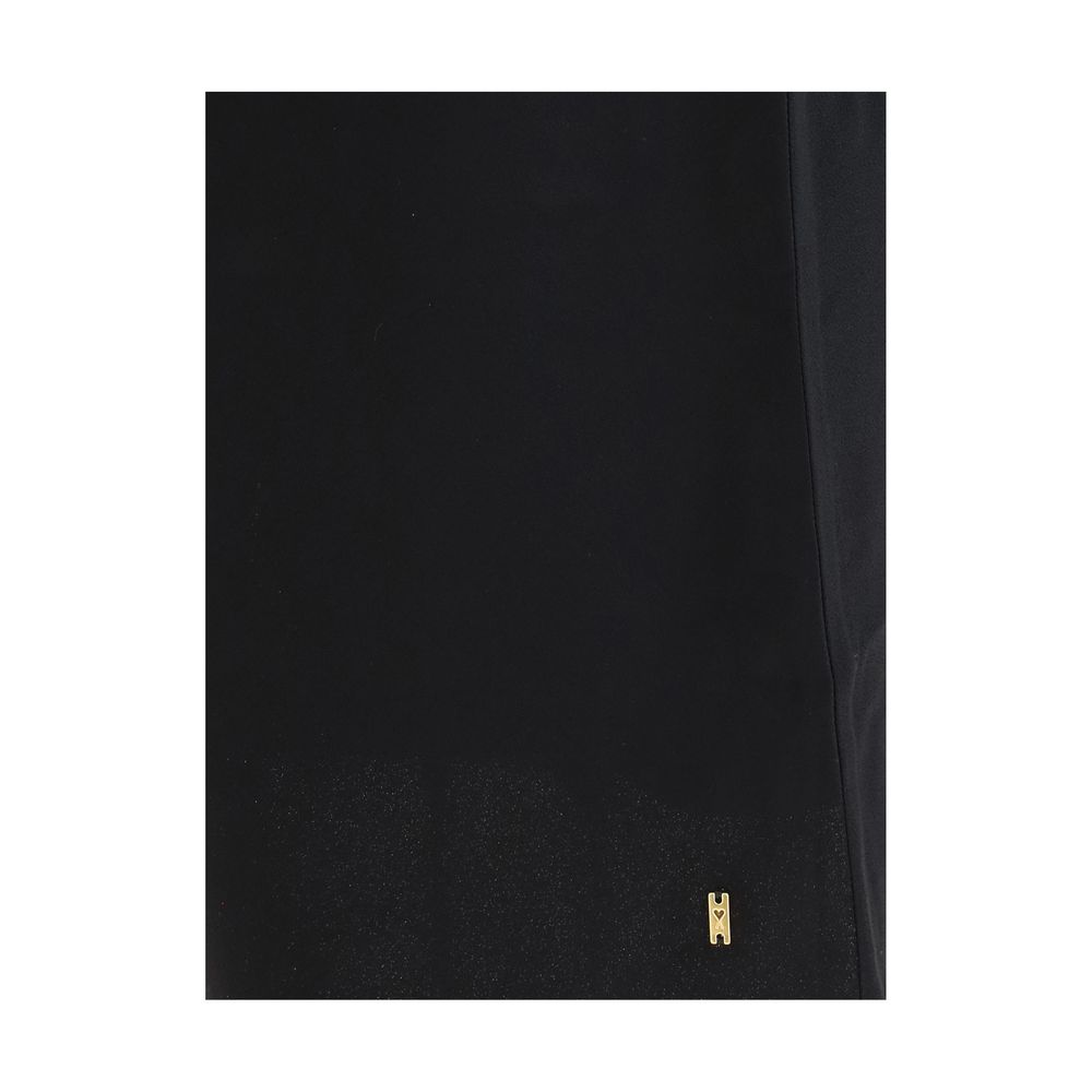 Ami Paris Satin Midi Skirt