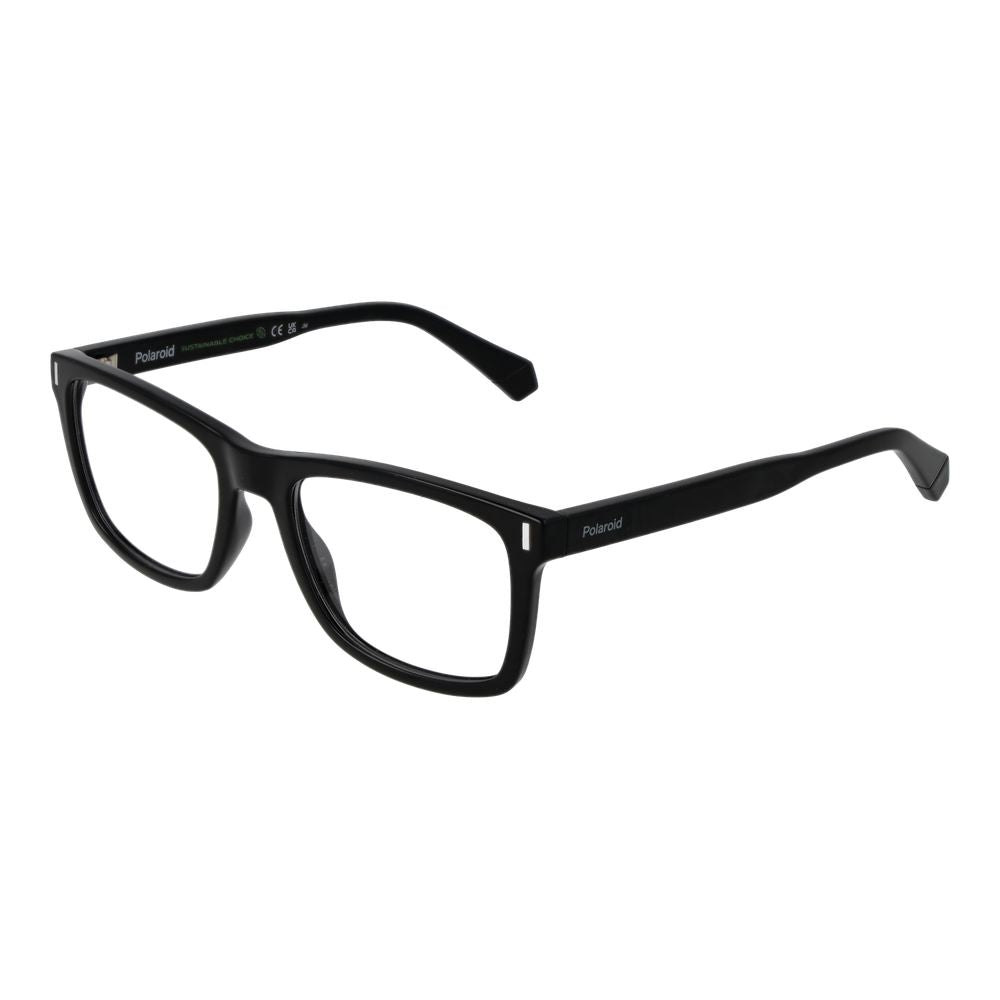 Polaroid Black Unisex Optical Frames – Rectangle Full-Rim, 54mm