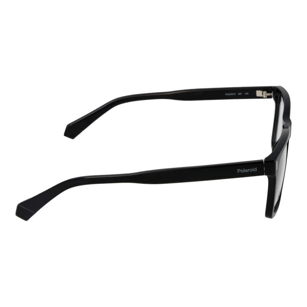 Polaroid Black Unisex Optical Frames – Rectangle Full-Rim, 54mm
