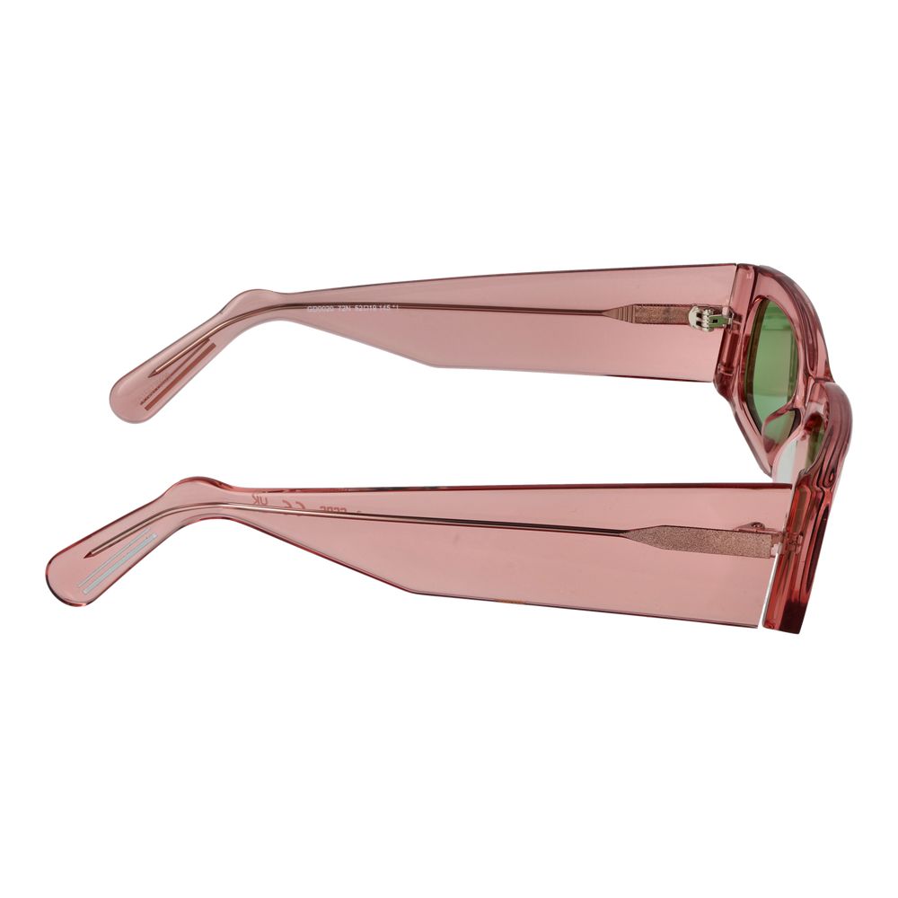 GCDS Unisex Sunglasses – Stylish Rose Frame with Green Lenses, 52mm