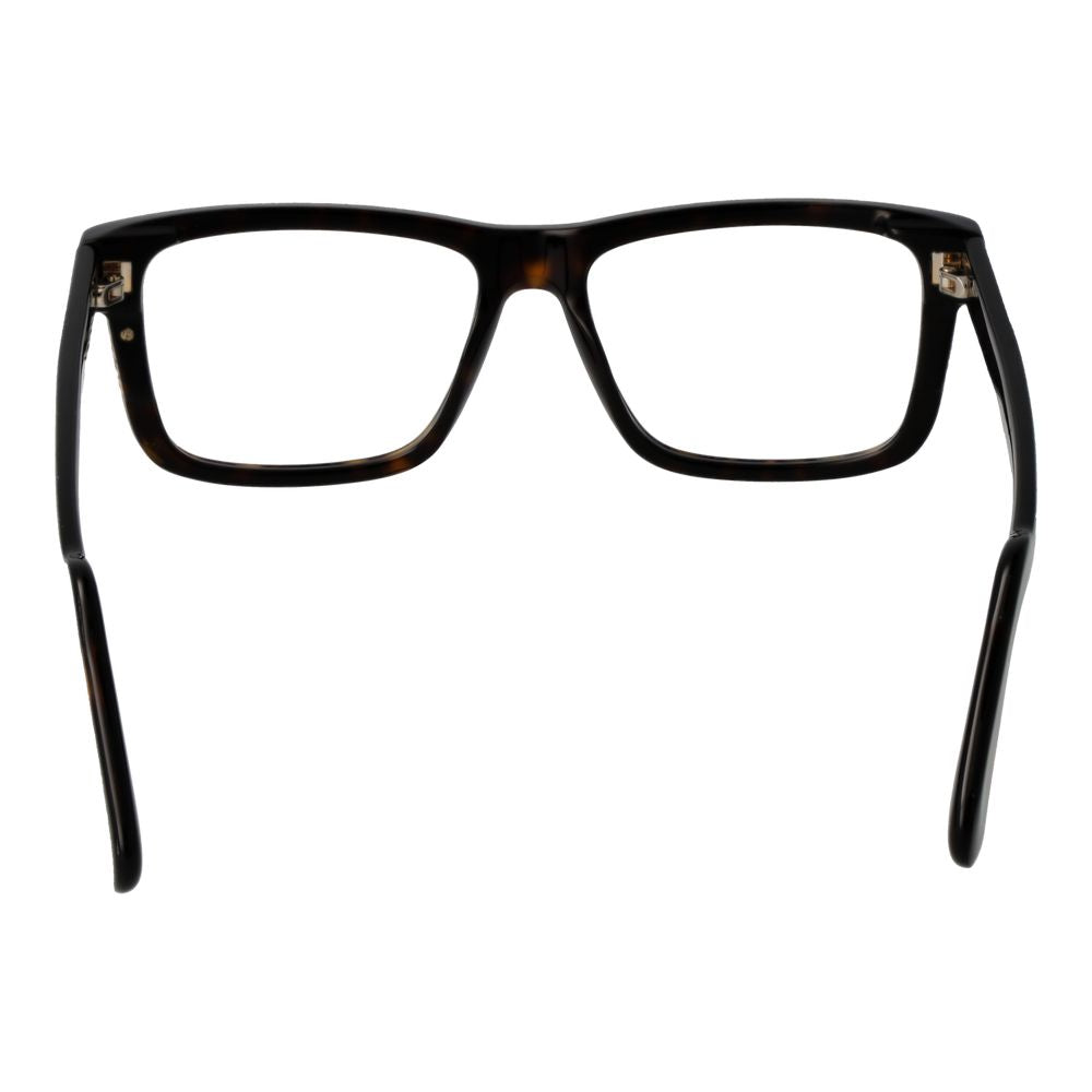 GCDS Unisex Optical Frames – Brown Rectangle Frame, 55mm
