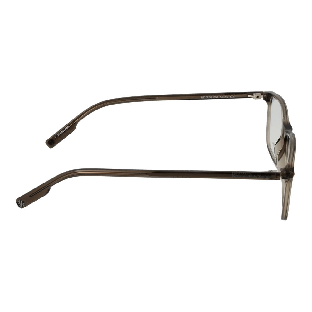 Ermenegildo Zegna Men's Olive Optical Glasses – Rectangle Frame, 55mm
