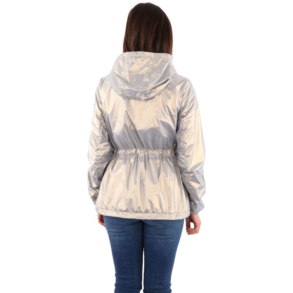 Yes Zee Gray Nylon K-Way Jacket