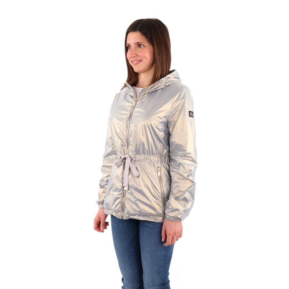 Yes Zee Gray Nylon K-Way Jacket