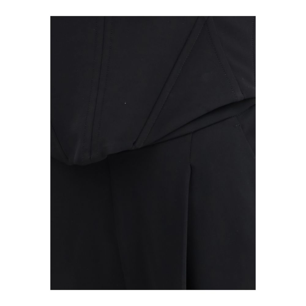 PINKO Black Bandeau Off Shoulder Jumpsuit