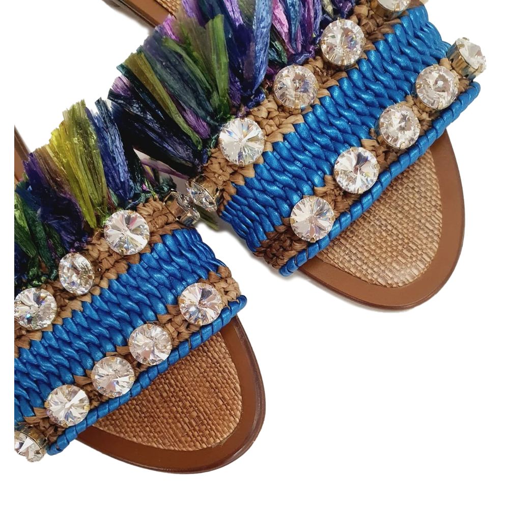 Dolce & Gabbana Multicolour Lambskin Women's Summer Sandals