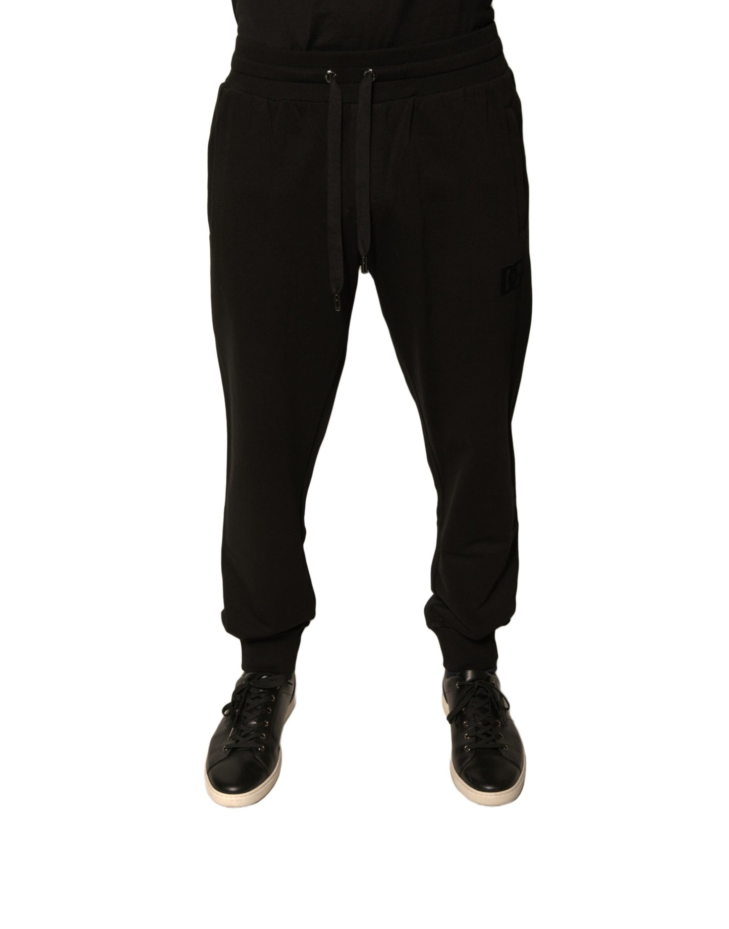 Dolce & Gabbana Black Cotton Jogger Sweatpants for Men