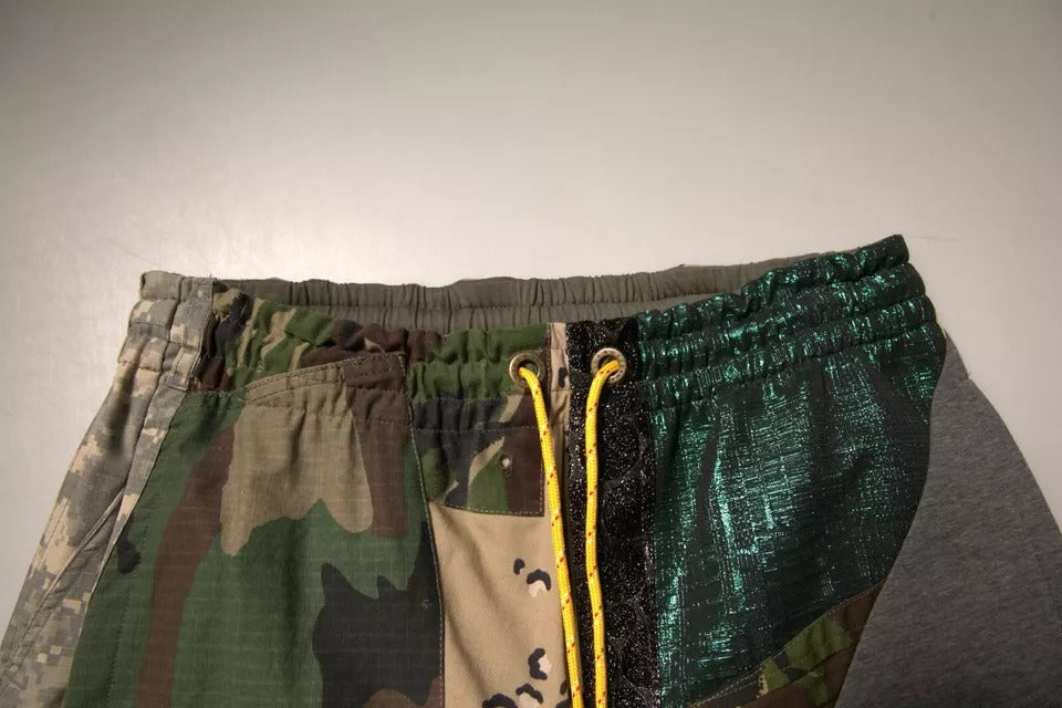 Dolce & Gabbana Multicolor Patchwork Cotton Jogger Sweatpants
