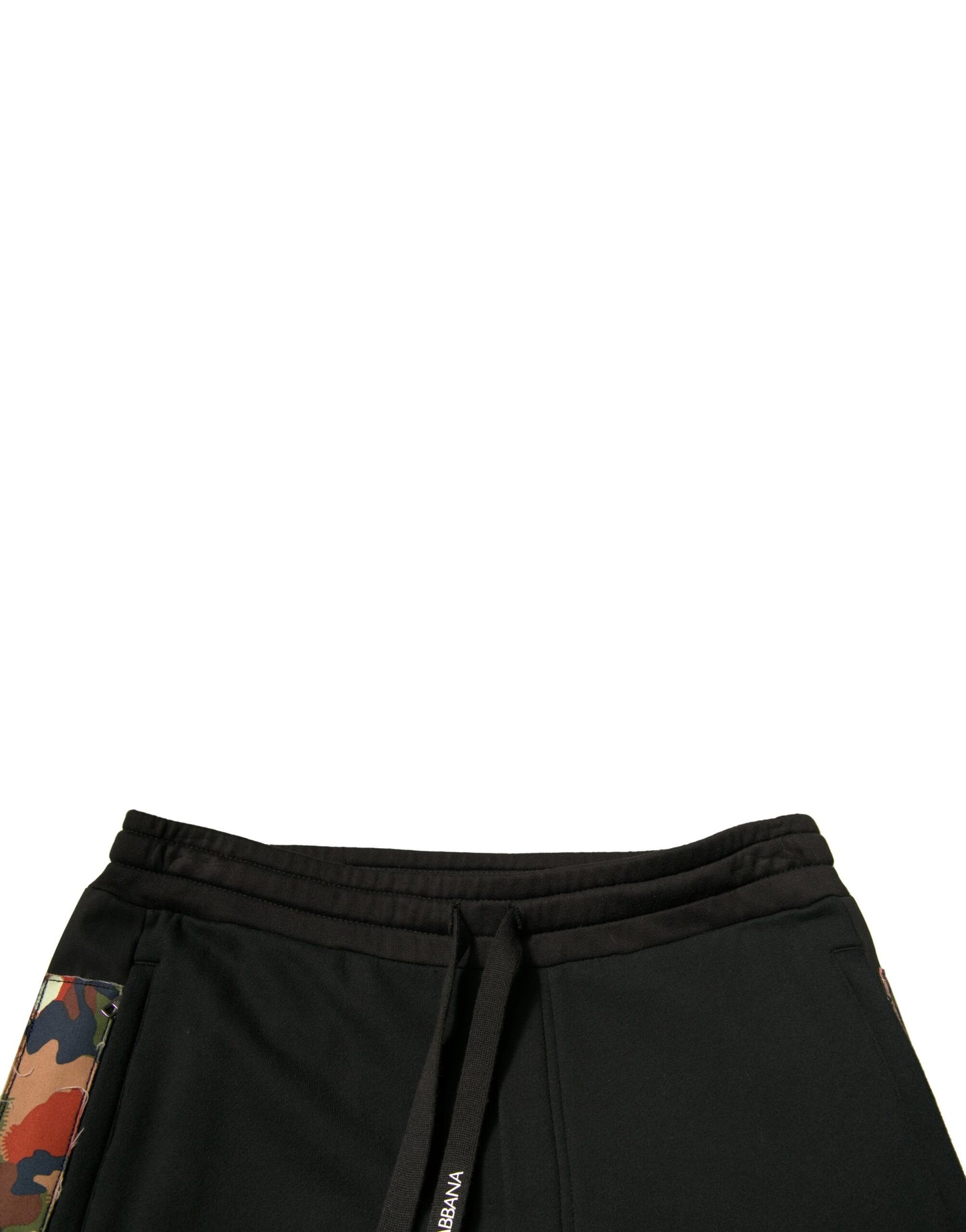 Dolce & Gabbana Black Cotton Jogger Cargo Sweatpants