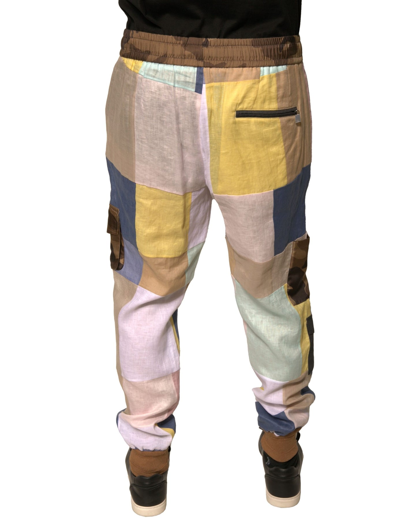 Dolce & Gabbana Multicolor Patchwork Jogger Sweatpants