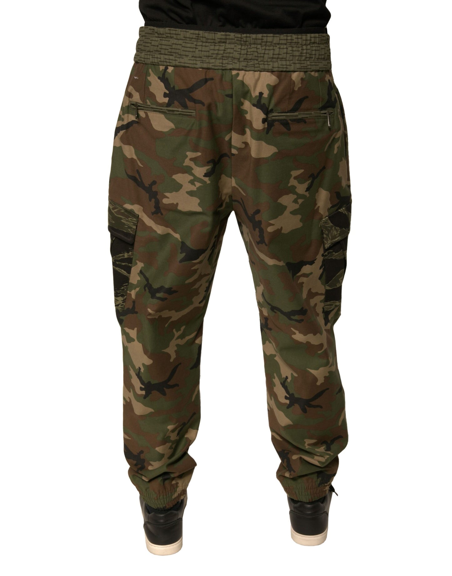 Dolce & Gabbana Multicolor Camouflage Cargo Sweatpants