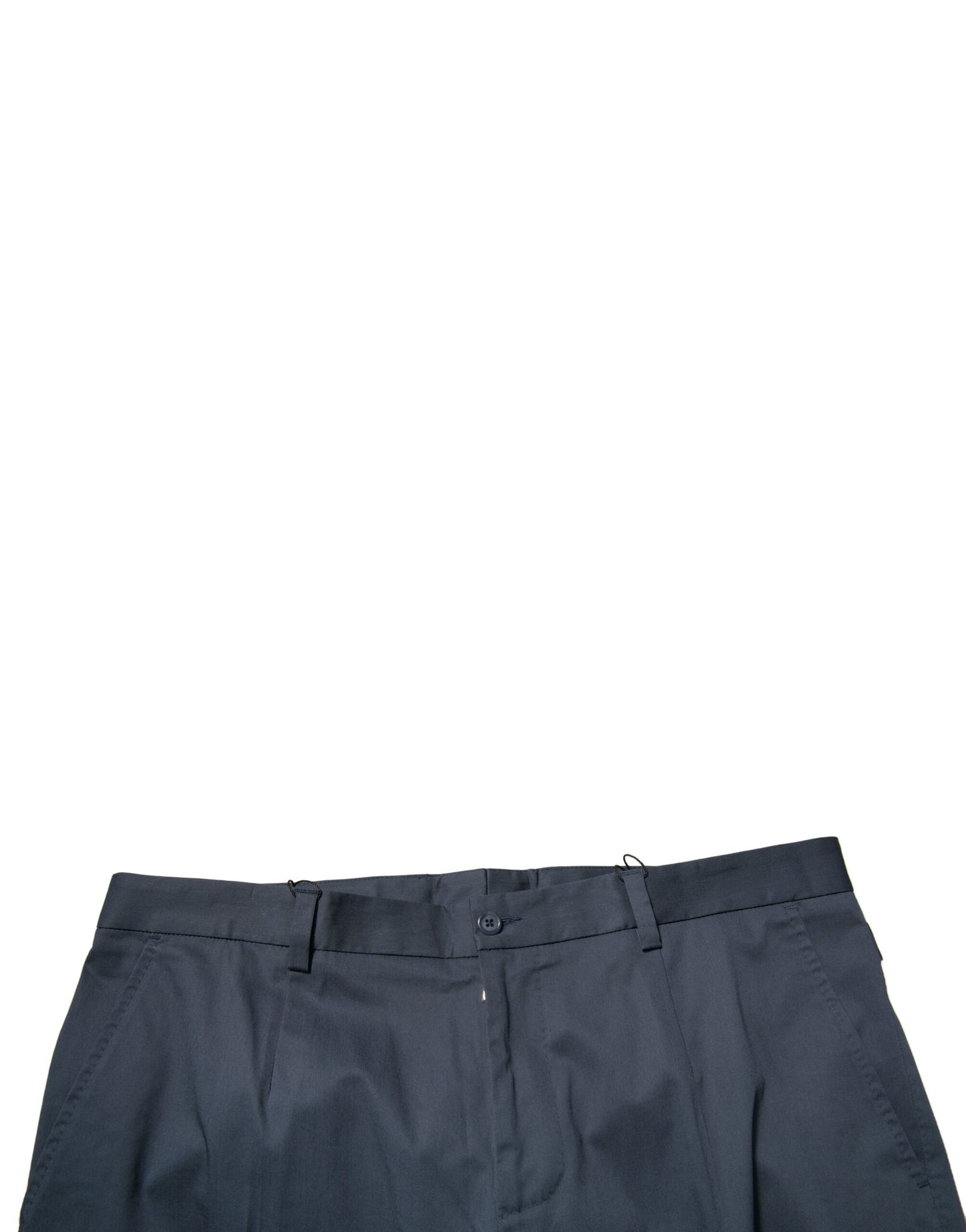 Dolce & Gabbana Dark Blue Cotton Stretch Skinny Men's Dress Pants