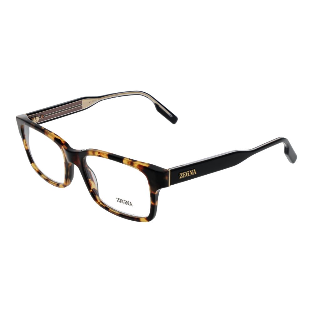 Ermenegildo Zegna Brown Men’s Optical Frames – Rectangle, 54mm