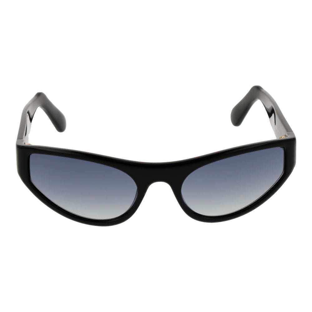 GCDS Unisex Sunglasses – Black Full-Rim Frame with Grey Gradient Lenses, 55mm