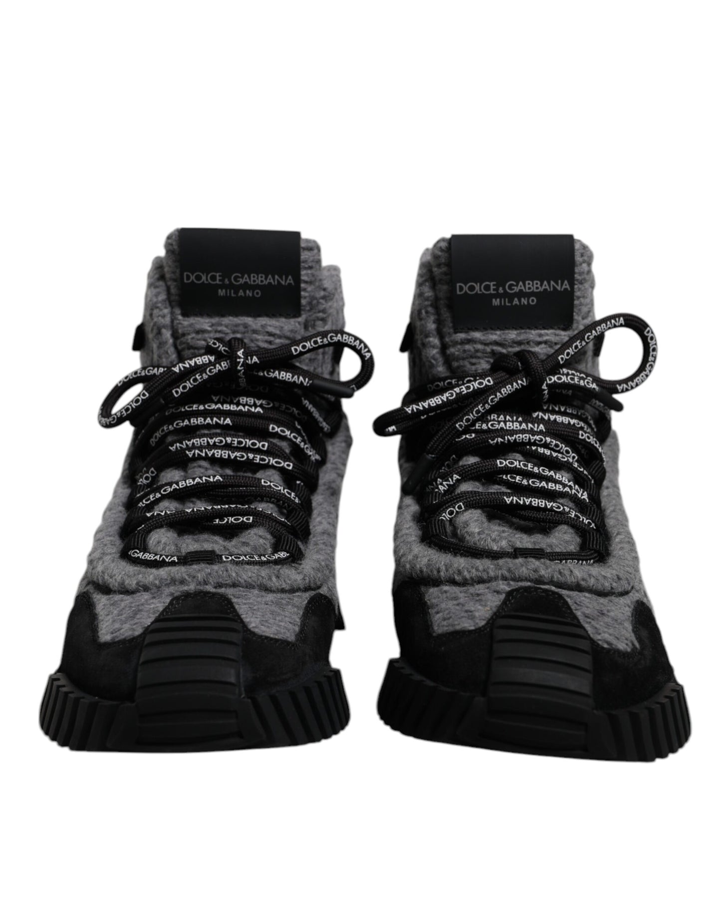 Dolce & Gabbana Gray & Black NS1 High Top Sneaker Boots