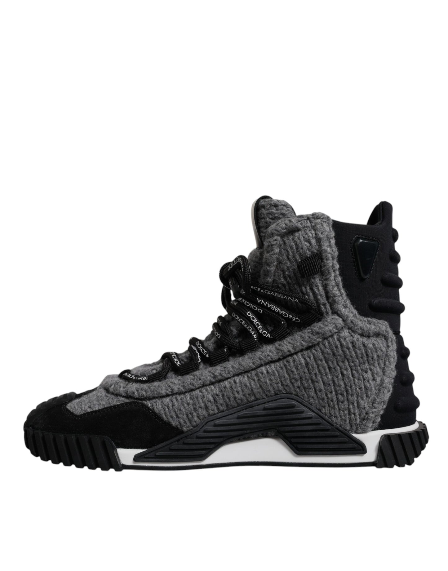 Dolce & Gabbana Gray & Black NS1 High Top Sneaker Boots